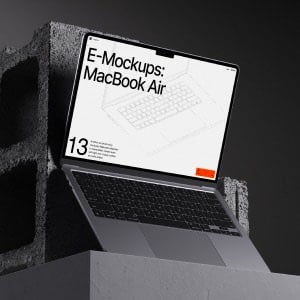 E-Mockups: MacBook Air, Scene 02