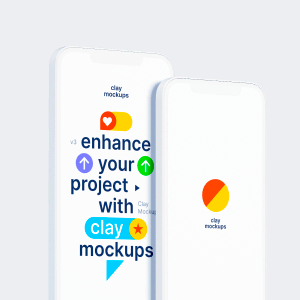 Android Note Clay Mockups, Scene 02